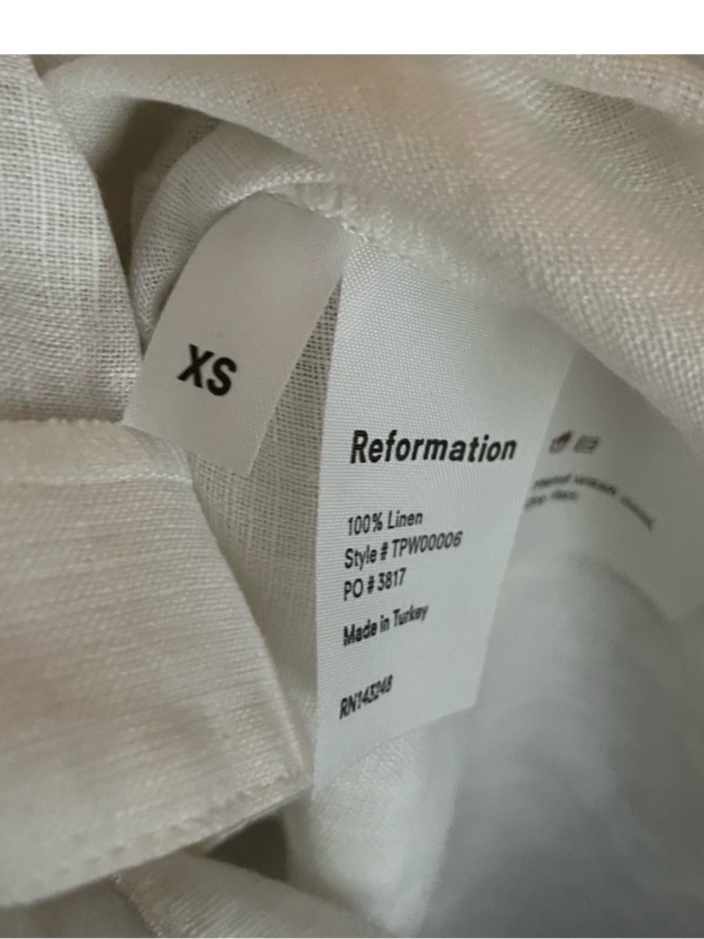 Reformation Linen Ruffle Shirt - Picture 8 of 9